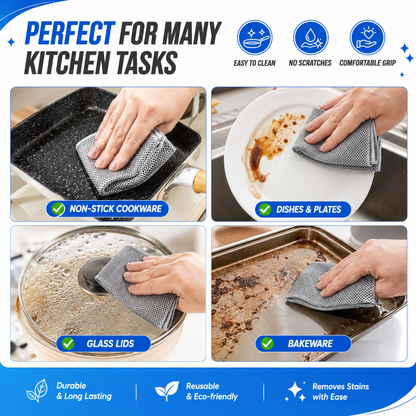 Multipurpose Wire Dishwashing Cleaning Rag | ⏰ Limited Period Offer ⏰