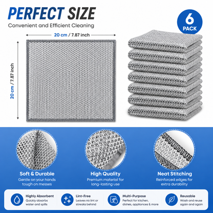 Multipurpose Wire Dishwashing Cleaning Rag | ⏰ Limited Period Offer ⏰